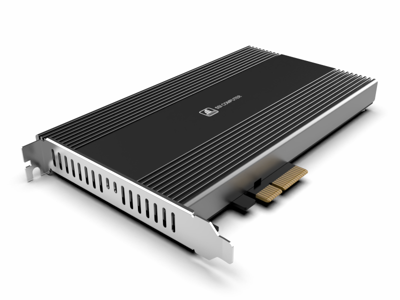 4 Bay M.2 NVMe SSD PCIex8 Add-on Card (SI-1244PCIe), motherboard PCIex8 channel to M.2 PCIe3x2., PCIe Gen3.0 x4 supports 3150 MB/s to host.