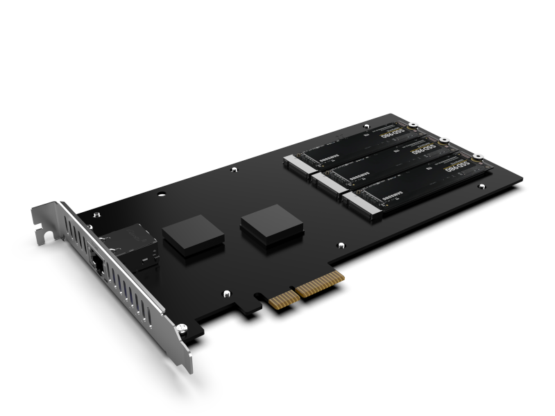 3 Bay 10GbE M.2 NVMe SSD PCIe x4