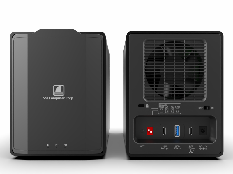 2 Bay SATA Drives Enclosure (20G)