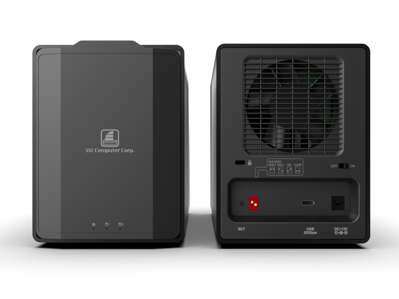 2 Bay U.2 SATA/NVMe RAID Enclosure (20G)