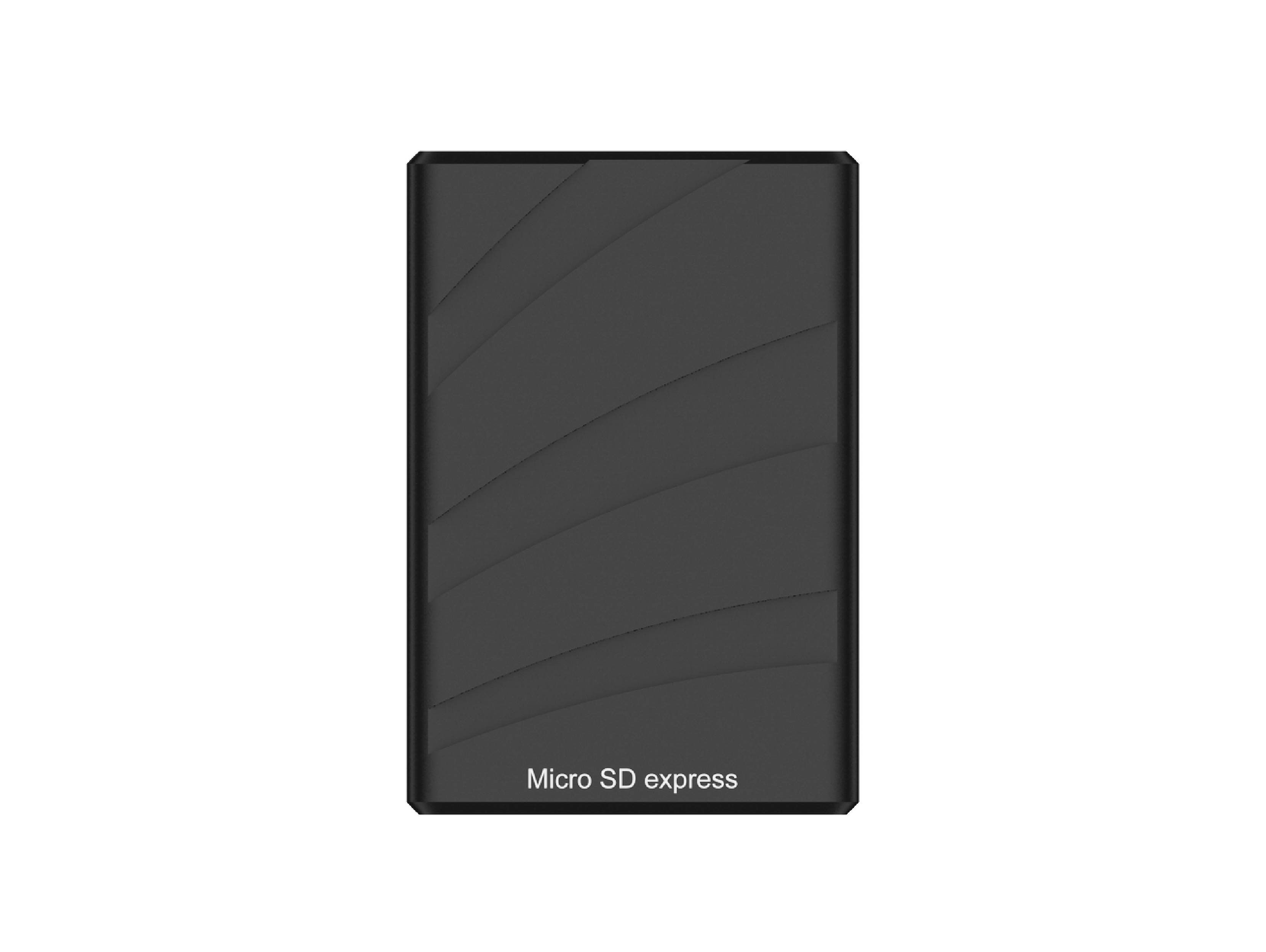 MicroSD Express Card Reader (SI-4203MSDEX), USB3.2 Type-C supports 10Gbps to host, USB3.2 -C 10Gbps.