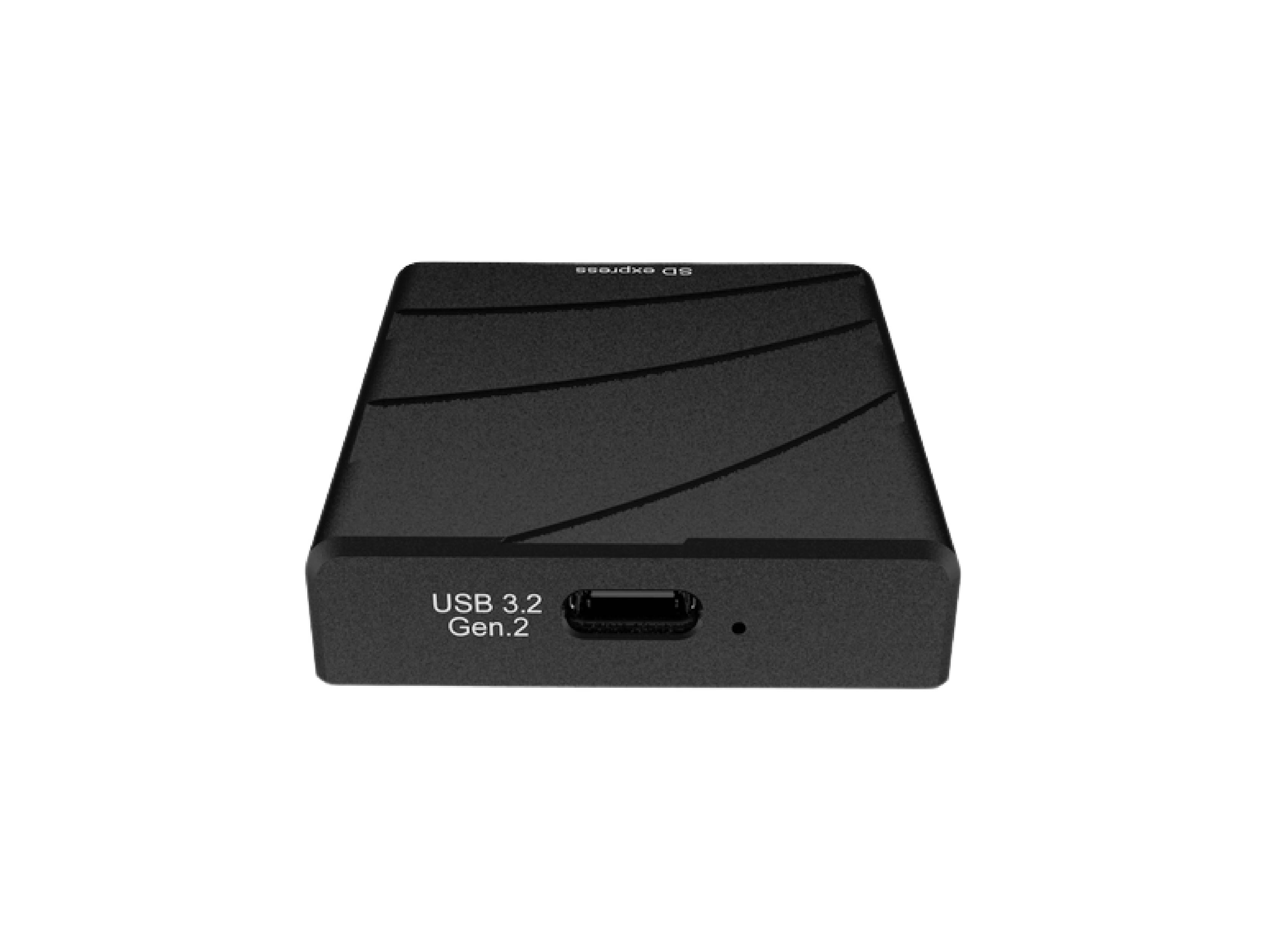 SD Express Card Reader (SI-4203SDEx), with OTG Type-C Smartphones function, USB3.2 -C 10Gbps.