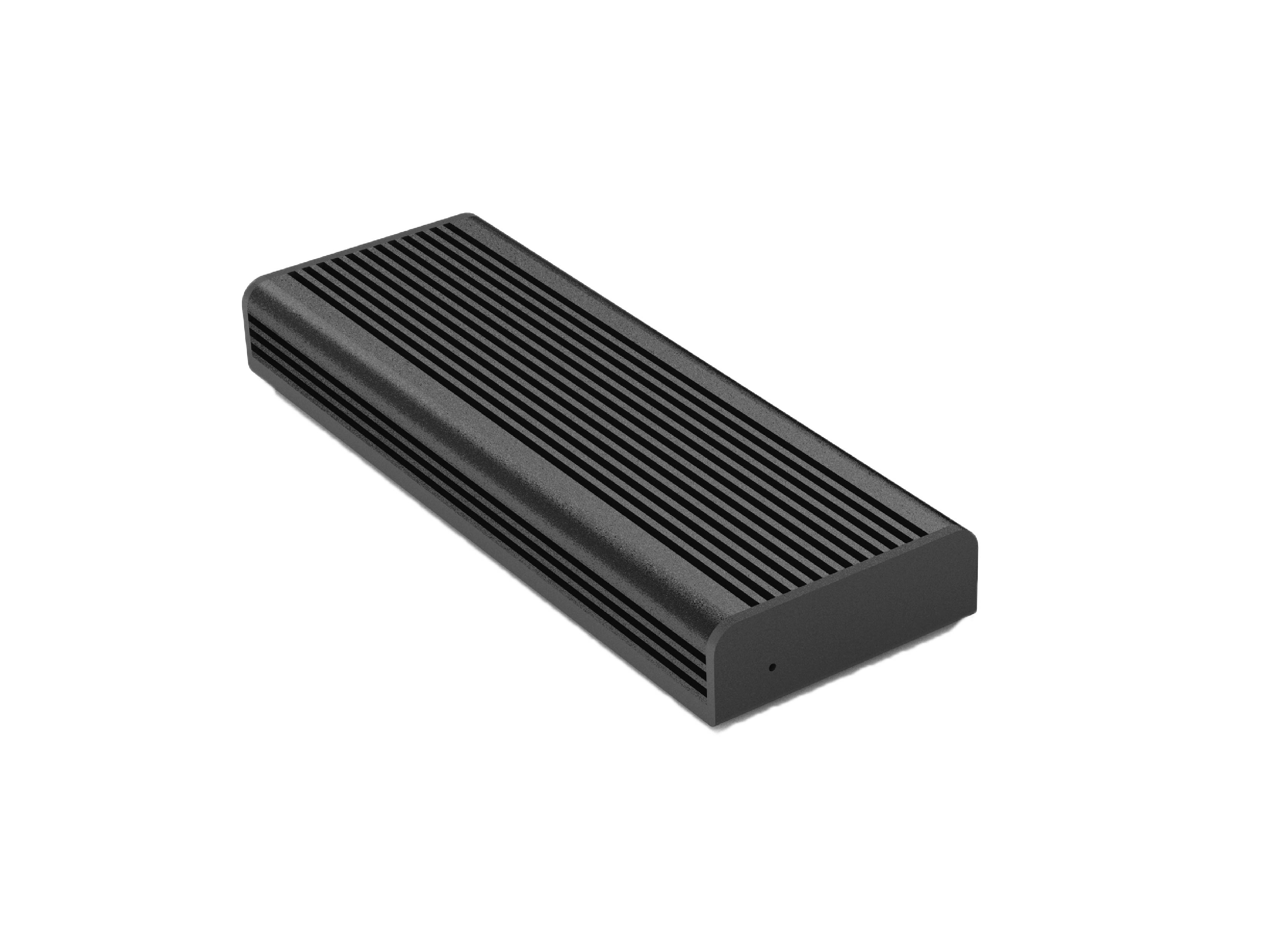 M.2 SSD Reader with Extra Storage Slot (SI-8009US31C), Support 1 M-key M.2 NVMe SSD 10Gbps, World patent, use the clips to switch SSDs, USB3.2 -C to host.