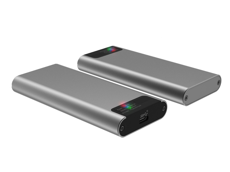 USB-C-5G M.2 SATA SSD Enclosure, finger print encryption