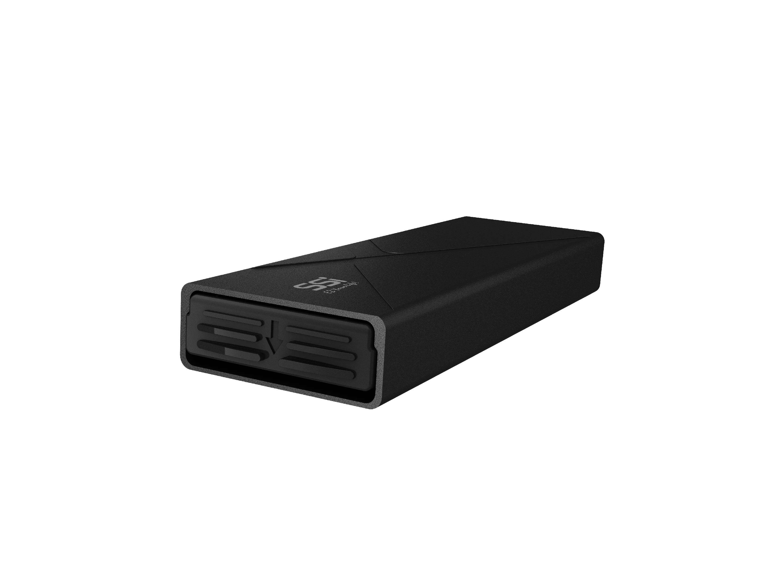 M.2 NVMe/SATA SSD Enclosure, Styling Design (SI-8613US31C), compatible with 1x M.2 NVMe PCIe SSD, USB3.2-C 10Gbps to host.