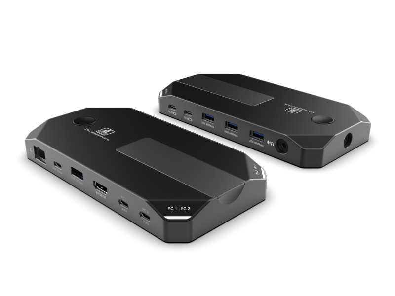 2 to 1 USB-C KVM Docking Station